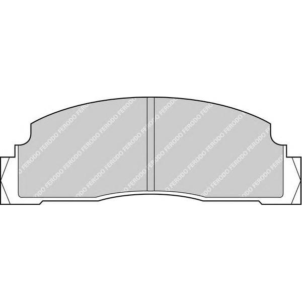 FERODO - FDB 149 (колодки дисковые п./ Ford Fiesta I 0.9-1.3 76-83)