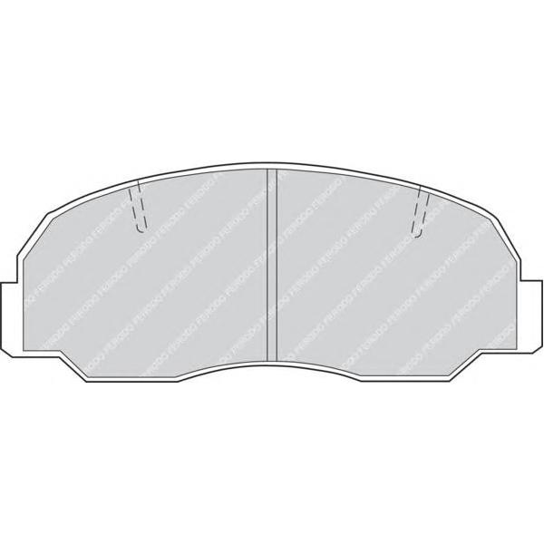 FERODO - FDB 532 (колодки дисковые п./ Mazda B 1.8/2.0 81-85, Daihatsu Rocky 2.8TD 91-96)