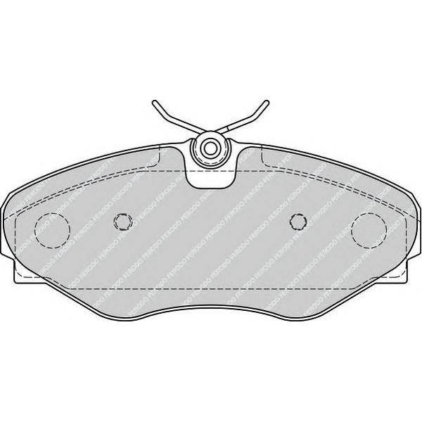 FERODO - FDB4176 (колодки дисковые п./ Nissan Primastar Bus, Opel Vivaro 02>, Renault Espace all 00-02)