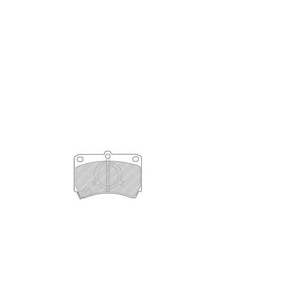 FERODO - FDB993 (колодки дисковые п./ Mazda 323 1.1-1.7D 85-89)