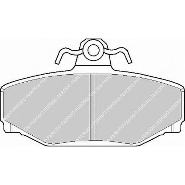 FERODO - FSL676 (колодки дисковые з./ Volvo 740/780/940/960/XC70/C70 2.0-2.4TD 84>)
