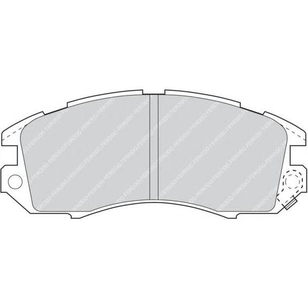 FERODO - FDB 789 (колодки дисковые п./ Subaru Legacy 1.8-2.5 89-99/Impreza 1.6-2.0 92-00)