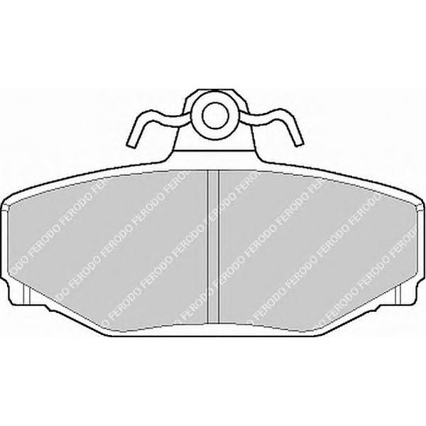 FERODO - FSL676 (колодки дисковые з./ Volvo 740/780/940/960/XC70/C70 2.0-2.4TD 84>)