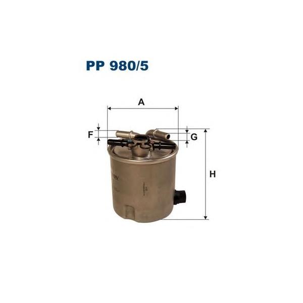 FILTRON - PP980 5 (фильтр топливный / Dacia Logan 1.5DCi 05>)