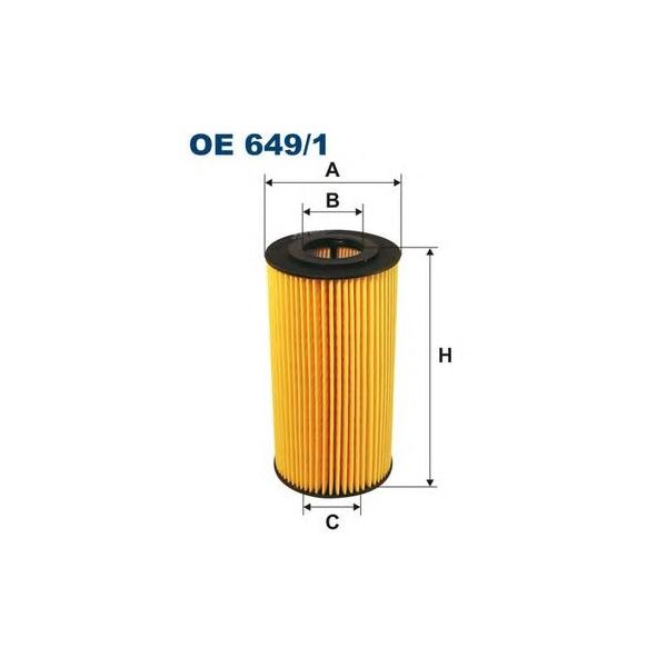 FILTRON - OE649/1 (OE 649/1 Фильтр масл.E36/E34/E39 2,5 TD/TDS (OX126D))