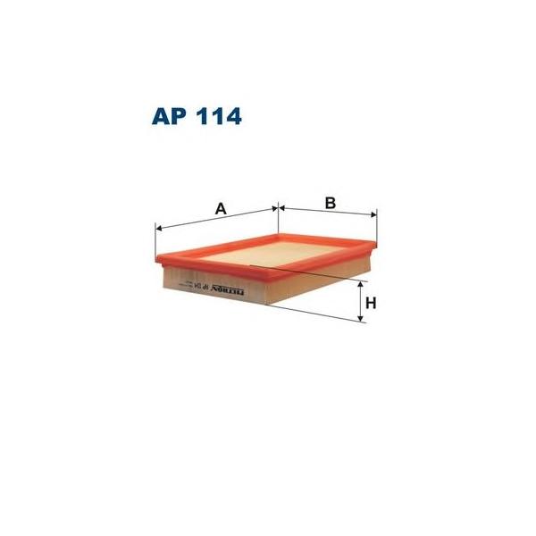 FILTRON - AP114 (Фильтр воздушный Hyundai Accent 2000~2006, Mazda E2000/E2200 1988~2003, 626 (GC) 2.0 1985~1990)