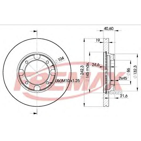 FREMAX - BD-2135 (Тормозной диск)