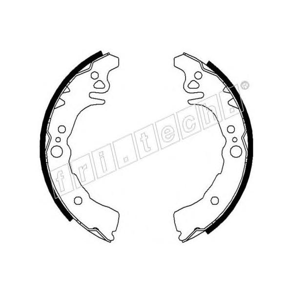 FRITECH - 1115.305 (Колодки тормозные барабанные)