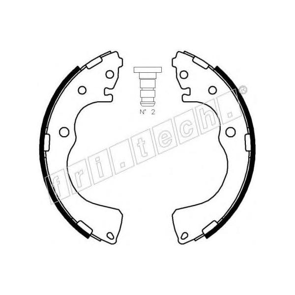FRITECH - 1049.152 (Колодки барабанные MAZDA MPV)