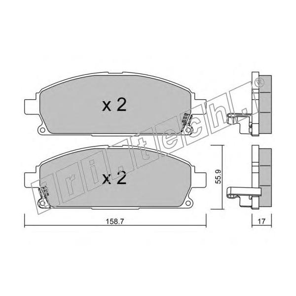 FRITECH - 421.1 (Колодки тормозные)