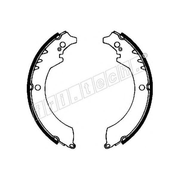 FRITECH - 1026335 (Колодки барабанные DAIHATSU FEROZA 88>, ROCKY)