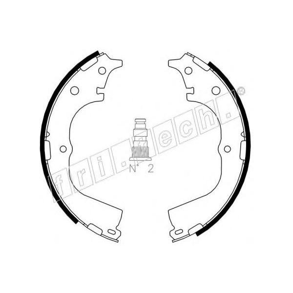 FRITECH - 1115.294 (Колодки барабанные TOYOTA HI-ACE 91-93)