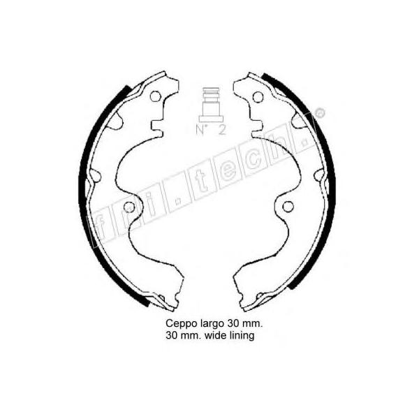 FRITECH - 1115.295 (Колодки барабанные TOYOTA COROLLA 91>)