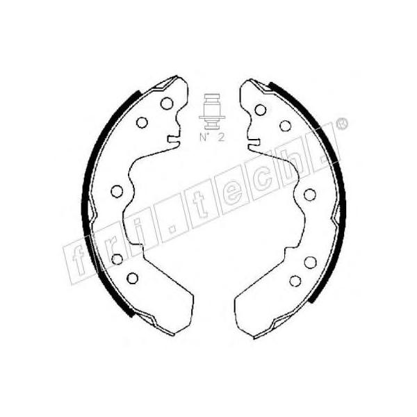 FRITECH - 1047.358 (Колодки барабанные ISUZU TROOPER 3.0 V6 91>)