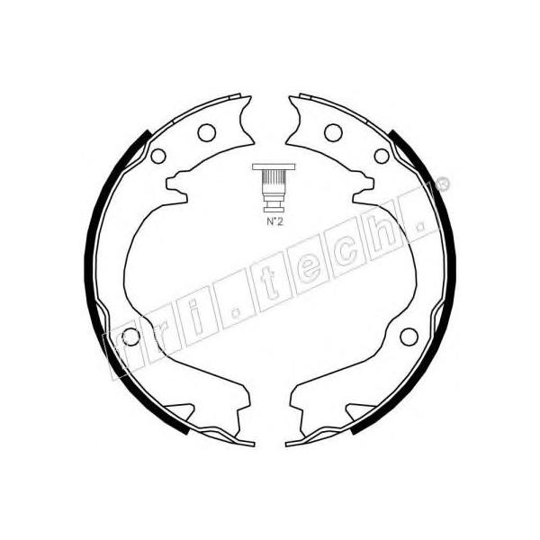 FRITECH - 1110.336 (Колодки барабанные SUBARU FORESTER 97-, IMPREZA, LEGACY 94-)