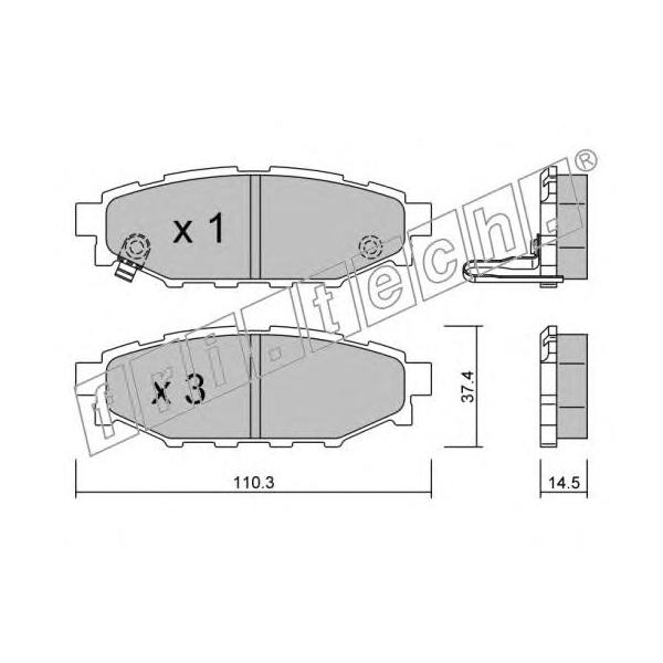 FRITECH - 780.0 (Колодки тормозные)