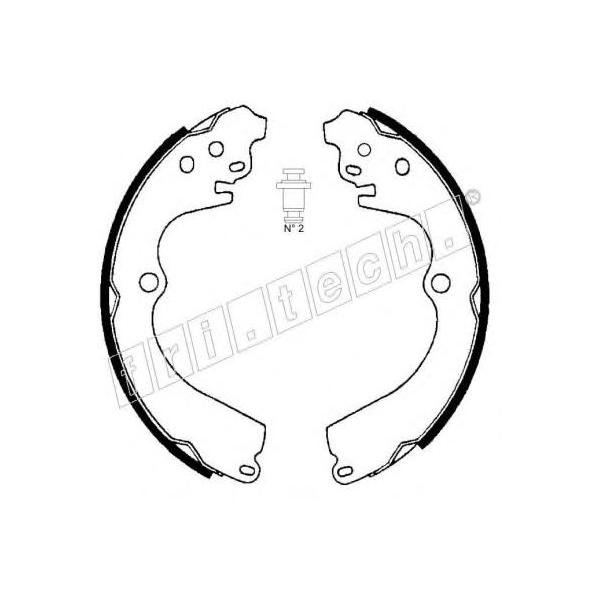 FRITECH - 1110.332 (Колодки барабанные SUBARU IMPREZA 94>, LEGACY 94>)