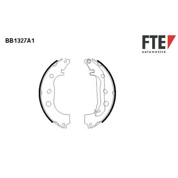 FTE - BB1327A1 (Колодки тормозные барабанные)