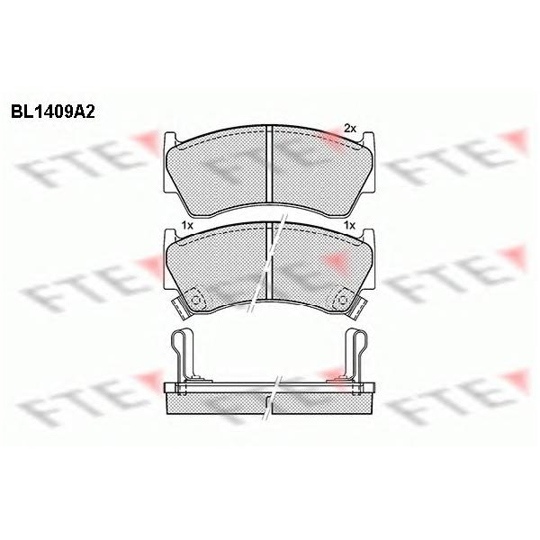 FTE - BL1409A2 (Колодки тормозные дисковые)