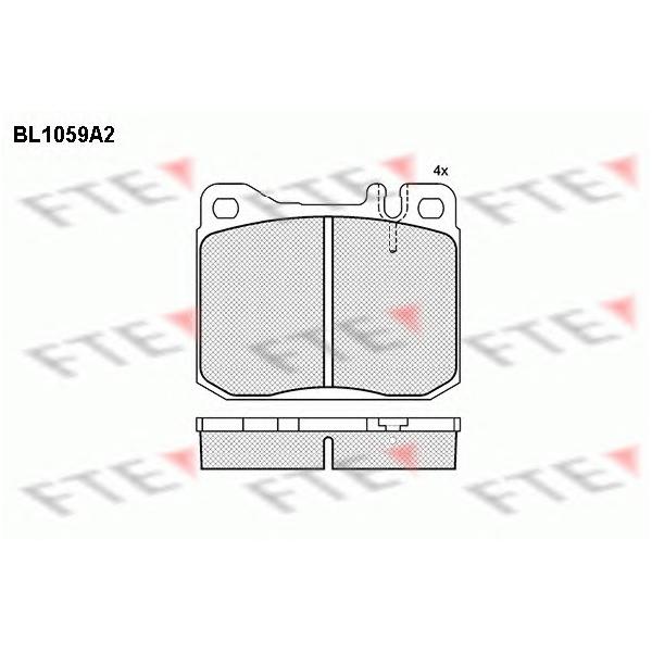 FTE - BL1059A2 (Колодки тормозные дисковые)