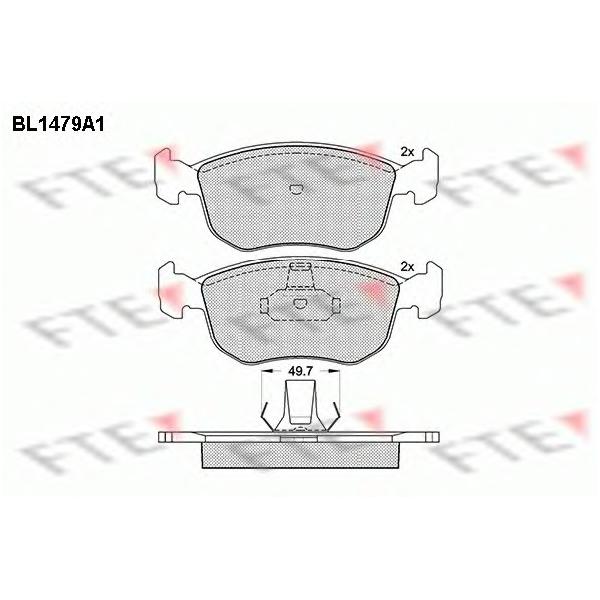 FTE - BL1479A1 (Колодки тормозные дисковые)