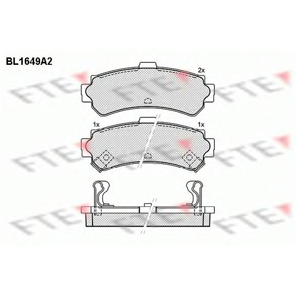 FTE - BL1649A2 (Колодки тормозные дисковые)