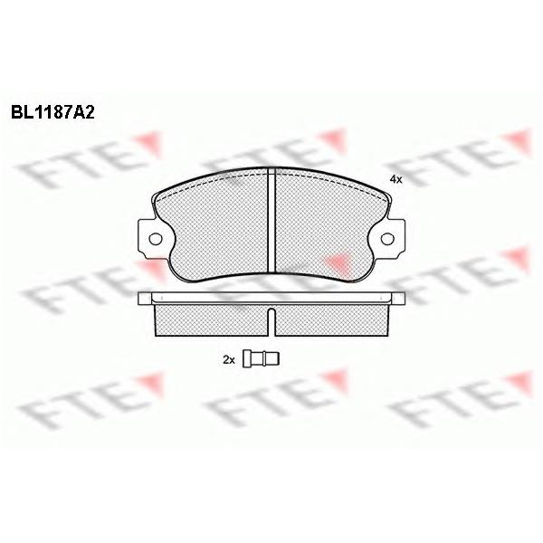 FTE - BL1187A2 (Колодки тормозные дисковые)