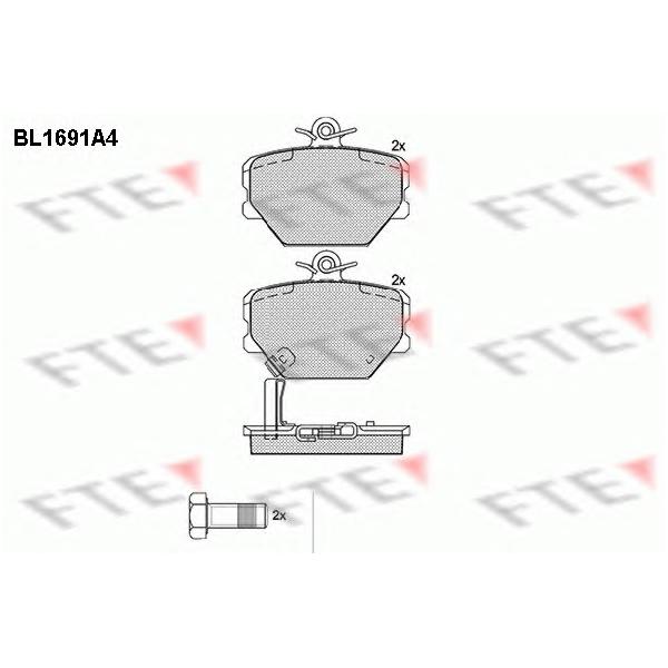FTE - BL1691A4 (Колодки тормозные дисковые)