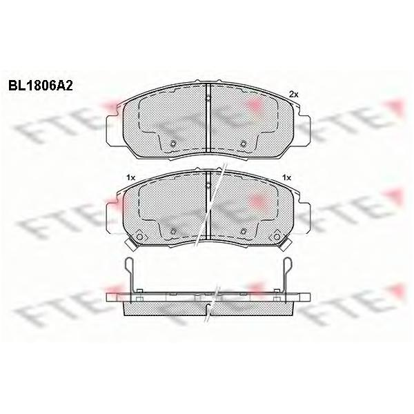 FTE - BL1806A2 (Колодки тормозные дисковые)