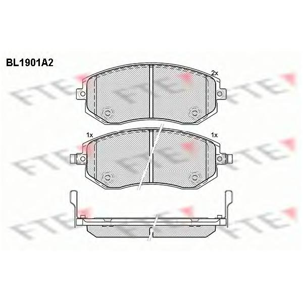 FTE - BL1901A2 (Колодки тормозные дисковые)