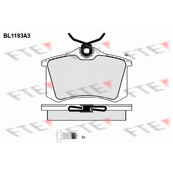 FTE - BL1193A3 (Колодки тормозные дисковые)