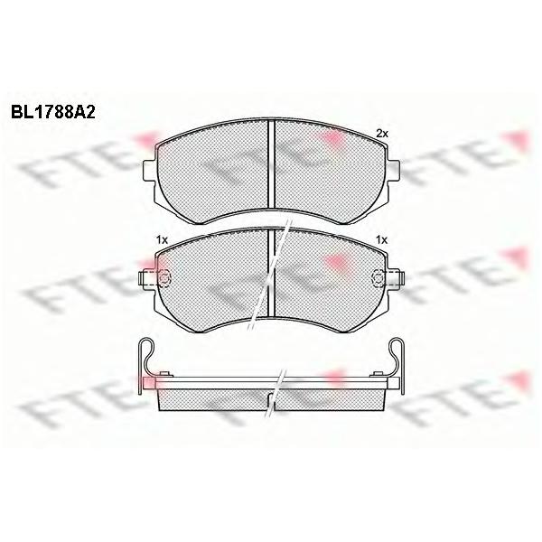 FTE - BL1788A2 (Колодки тормозные дисковые)
