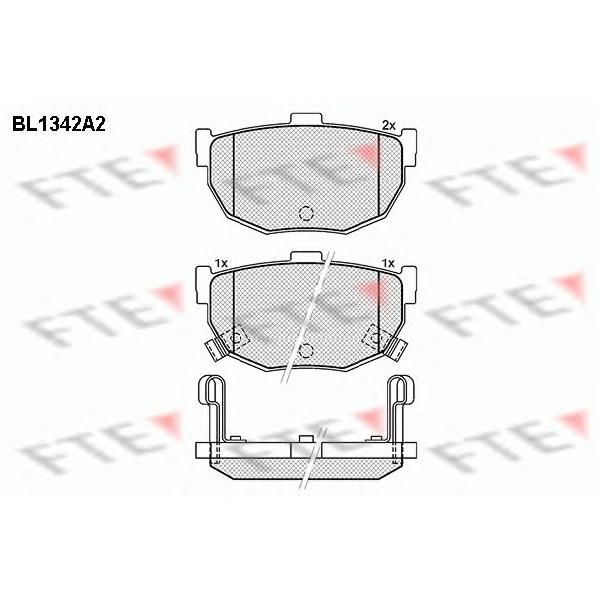 FTE - BL1342A2 (Колодки тормозные дисковые)