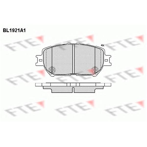 FTE - BL1921A1 (Колодки тормозные дисковые)
