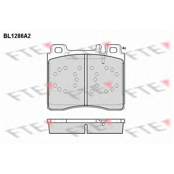 FTE - BL1286A2 (Колодки тормозные дисковые)