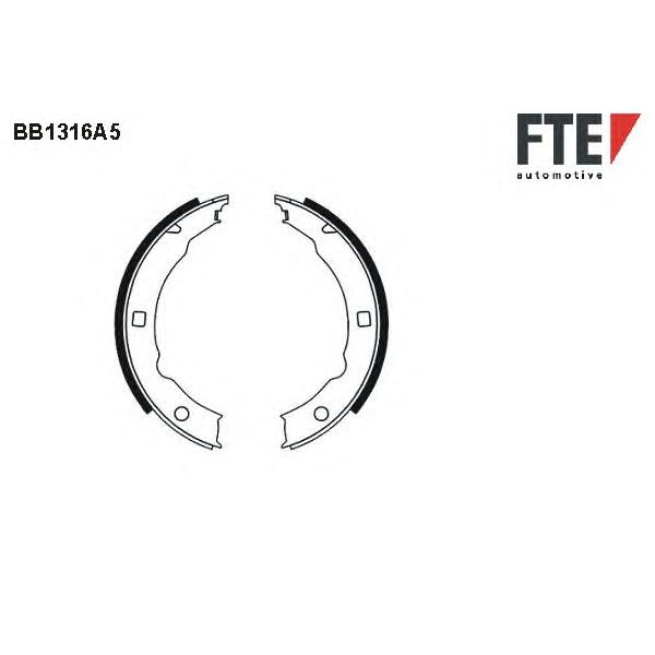 FTE - BB1316A5 (Колодки тормозные барабанные)
