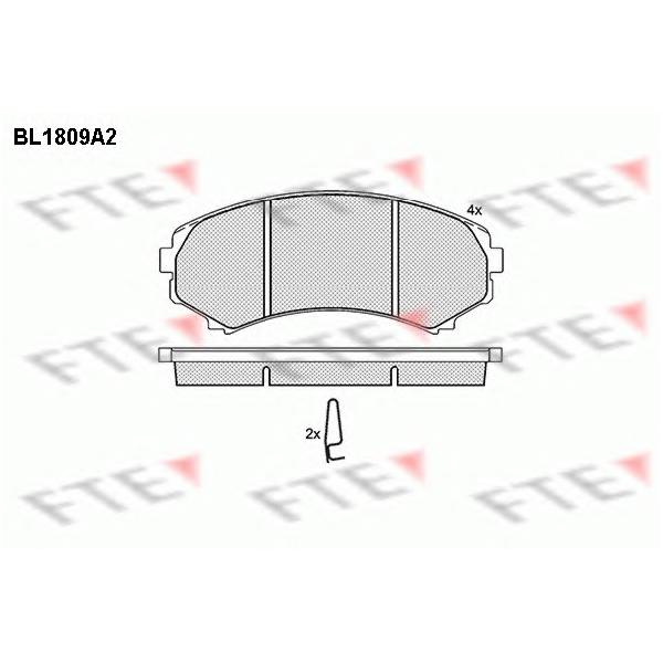 FTE - BL1809A2 (Колодки тормозные дисковые)