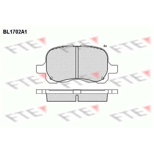 FTE - BL1702A1 (Колодки тормозные дисковые)