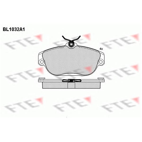 FTE - BL1032A1 (Колодки тормозные дисковые)