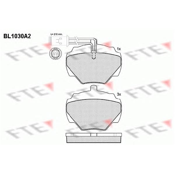 FTE - BL1030A2 (Колодки тормозные дисковые)
