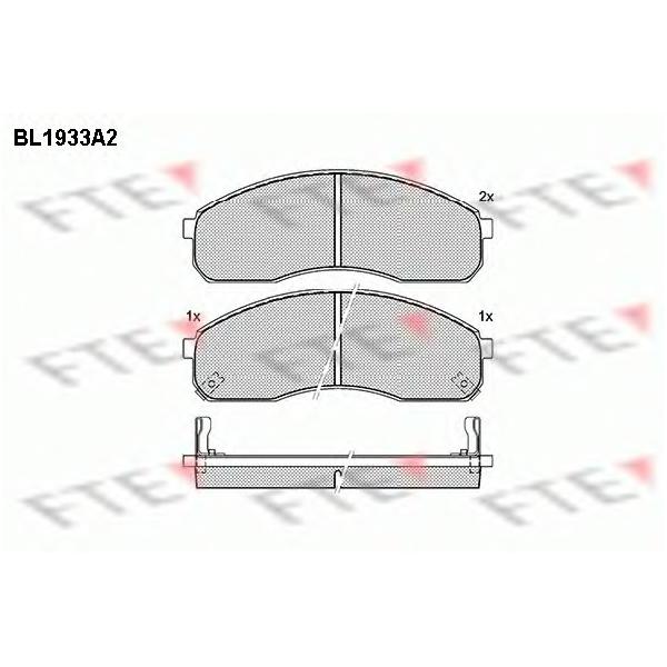 FTE - BL1933A2 (Колодки тормозные дисковые)
