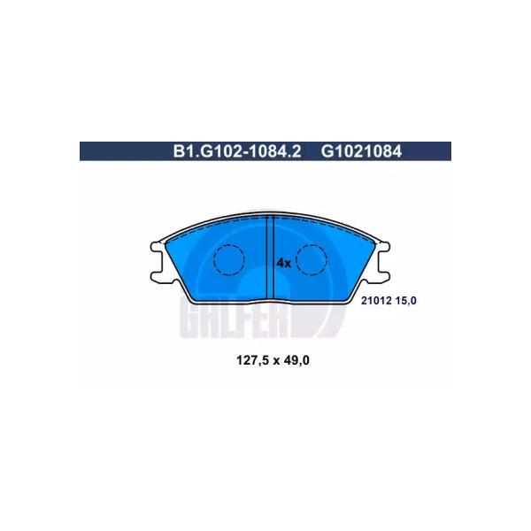 GALFER - B1G10210842 (Колодки пер.HYUNDAI ACCENT, GETZ 94=>)