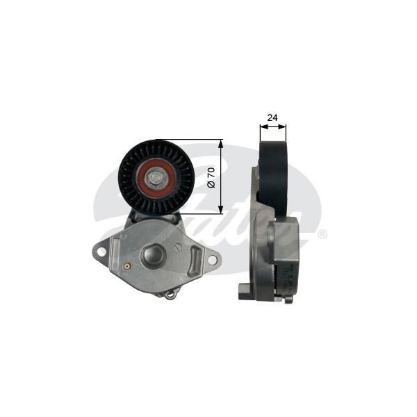 GATES - T39246 (Натяжитель ремня приводного TOYOTA AURIS/YARIS 1.3 07-)