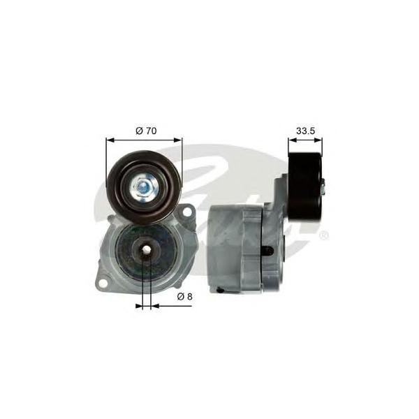 GATES - T39102 (Ролик приводного ремня Honda CR-V 2.2CDTI 04>)