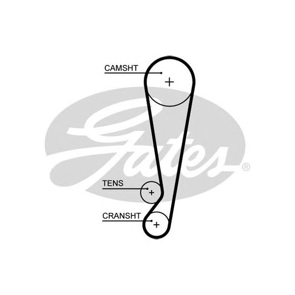 GATES - 5664XS (Ремень ГРМ Chery QQ 0.8 12V - 1.1 16V Z=107*25.3 04>)