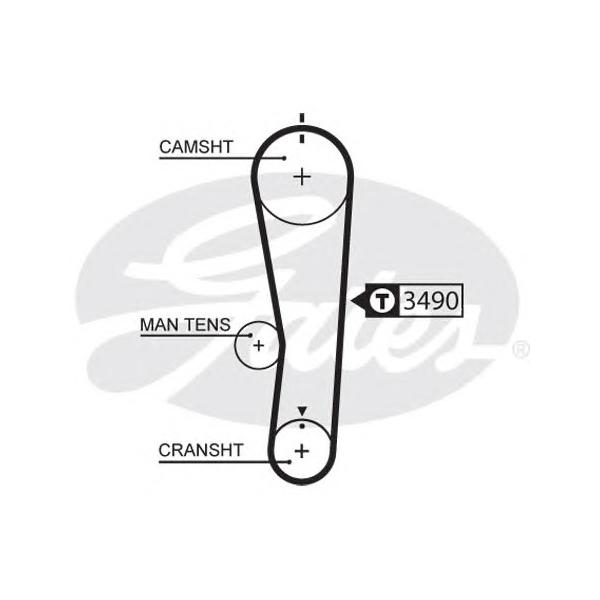 GATES - 5637XS (Ремень ГРМ SUZUKI ALTO IV 1.1 02- (106x25.4))