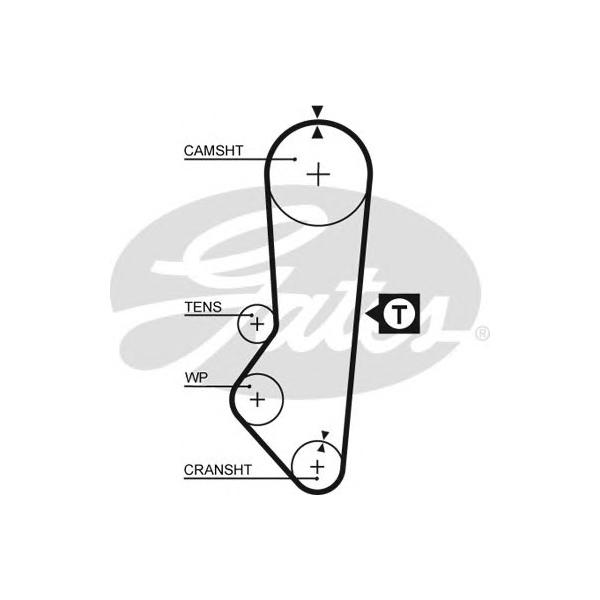 GATES - 5357XS (Ремень ГРМ Z=097 x 216 / FORD Escort V-VII,Fiesta-)