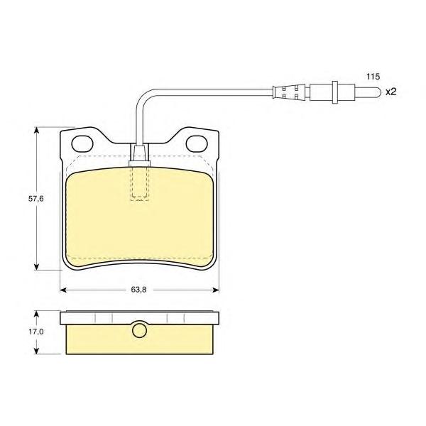 GIRLING - 6109852 (Колодки торм зад PEUGEOT 605)