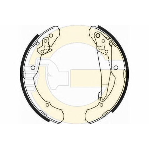 GIRLING - 5186392 (Колодки тормозные барабанные Ø230x32)