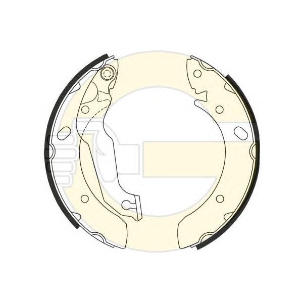 GIRLING - 5186789 (Колодки торм.бар.HYUNDAI ACCENT 00-05/ELANTRA 00-/LANTRA -00/MATRIX 01- (203x39))